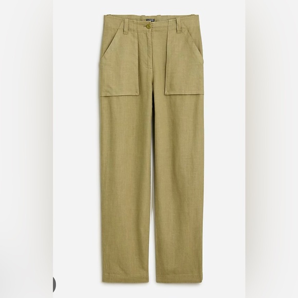J. Crew linen cargo pants - Picture 1 of 3